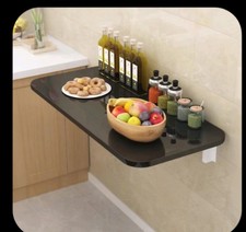 Folding Wall Mounted Table Drop-leaf Dining Table Laptop PC Desk Storage Shelf