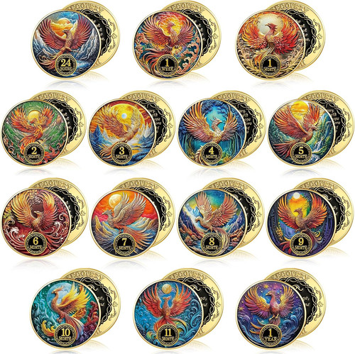 Pcs sobriety coins set - sobriety,