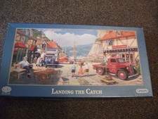 GIBSONS JIGSAW - LANDING THE CATCH - 636 PIECE - VERY GOOD CONDITION