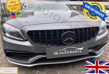 For Mercedes C-Class W205 2018 -2020 C43 AMG Front Grille emblem star logo badge