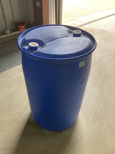 220l gallon plastic blue - 220l,