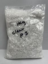 CLEAR Recycled Polystyrene Plastic - 1 kg - Regrind Granules flakes Raw PS GPPS