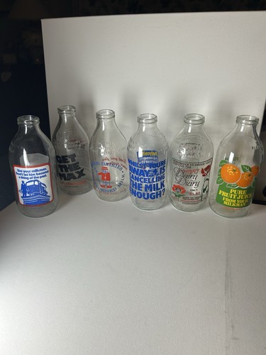 Vintage glass milk - 6,