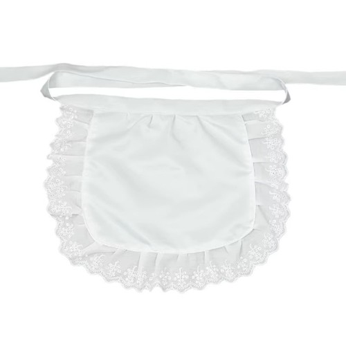 Black white half - half, apron