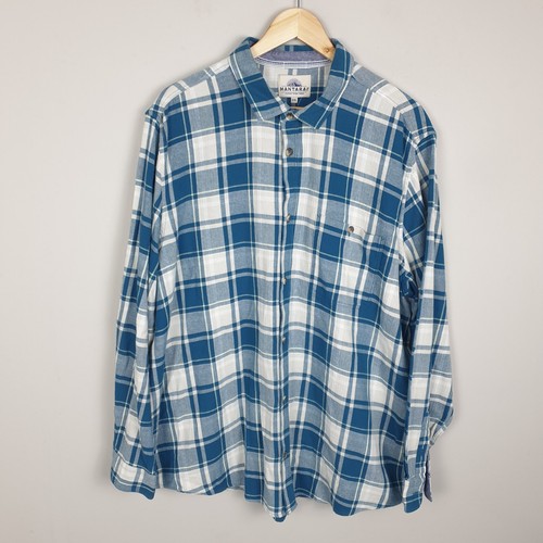 Mantaray shirt mens xxl blue - shirt,