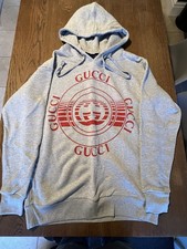 Hoodie Gucci Unisex Grey Size