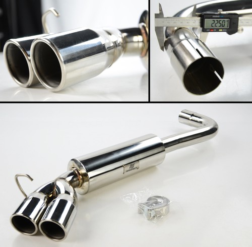 Stainless steel exhaust - stainless, back