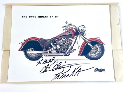 Wwe legend tatanka autographed - legend,