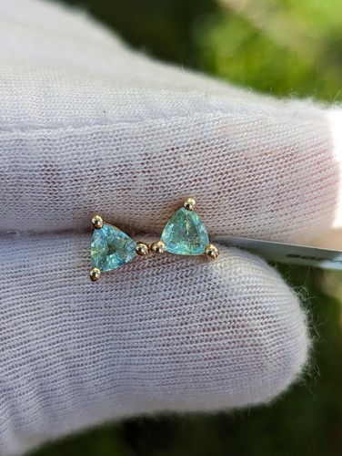 New paraiba tourmaline stud - new,