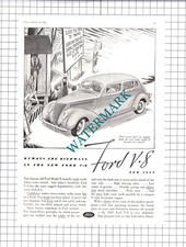 Ford V-8 V8 Car Advert - 1937 Clipping / Print