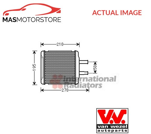 Heater radiator exchanger lhd - heater,