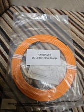 5m orange fibre optic patch