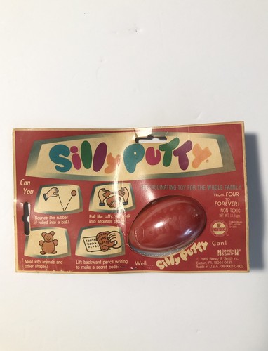 Carded vintage silly putty - carded,