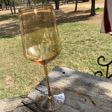 Vintage Tulip Stemmed Crystal