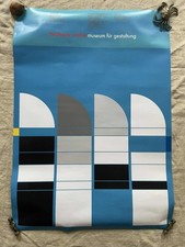 Vintage 1987 Bauhaus Archive Ott & Stein Sheds Berlin Museum Exhibition Poster.