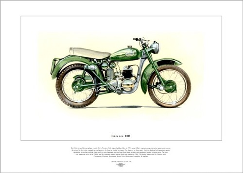 Greeves 20d motor cycle - 20d,