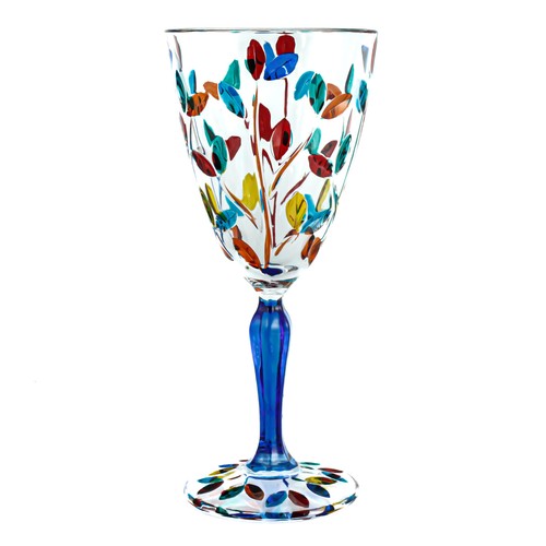 Murano glass wine multi - glass,