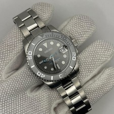 Seiko Mod Yacht Master Rhodium Oyster Stainless Steel NH35