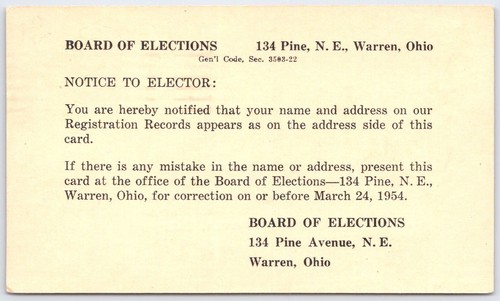 Vintage 1954 warren ohio - vintage,