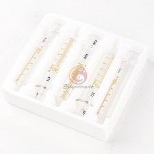 5PCS NEW Glass Syringes Glass