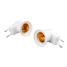 4PCS EU Plug To E27 Adapter