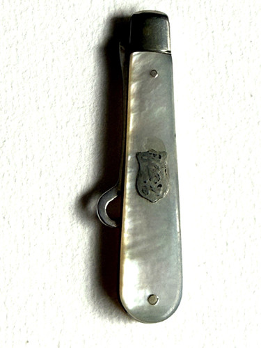 Antique silver mother pearl - of,