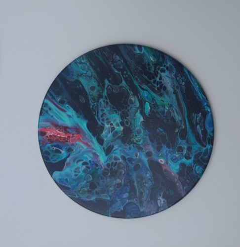 Handmade painting fluid art - painting,