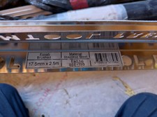 4 x 17.5mm Tile Trim Brushed Stainless Steel SSEB 2.5m - PREMTOOL SSE175B BN