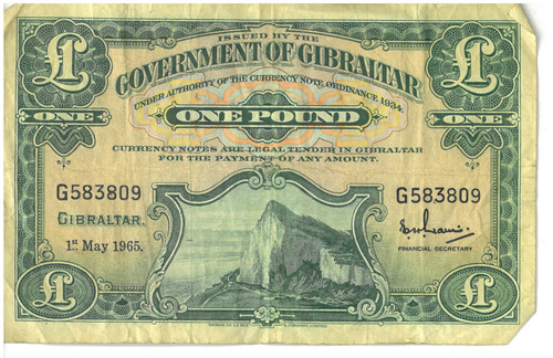 Gibraltar one pound 1 - gibraltar, £1