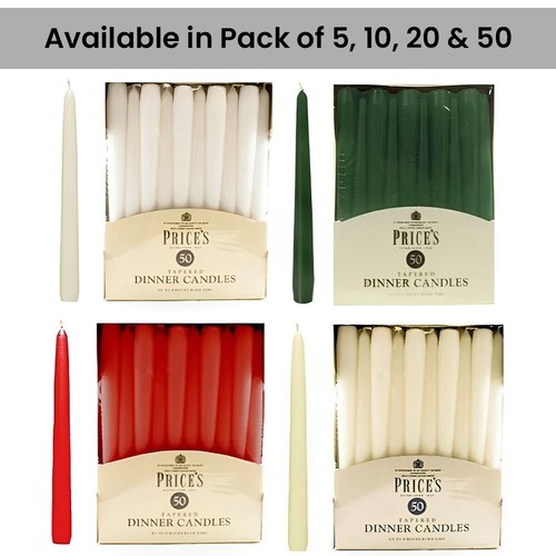 Prices tapered dinner candles - dinner,