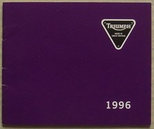 TRIUMPH MOTORCYCLES Sales Brochure 1996 #3864170 Speed Triple SPRINT Daytona ++