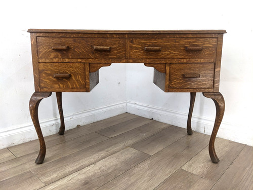 Writing desk vintage oak - vintage,