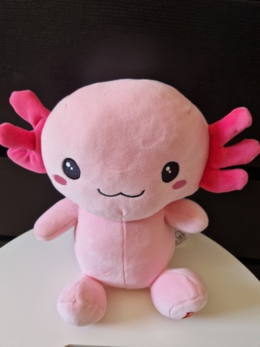 Large pink axolotl plush - large,
