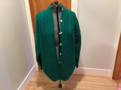 Large hand made knitted wool - knitted,