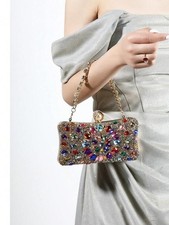 Glittering Jewelled Rhinestone Evening Bag, Crossbody Bag, Clutch