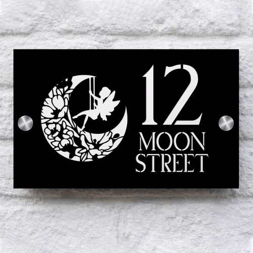 Personalised house number sign - personalised,