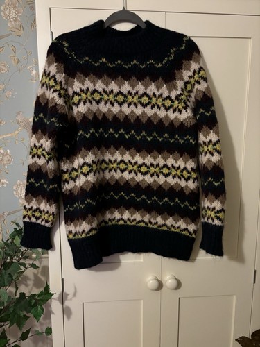 Toast alpaca wool fairisle - alpaca,
