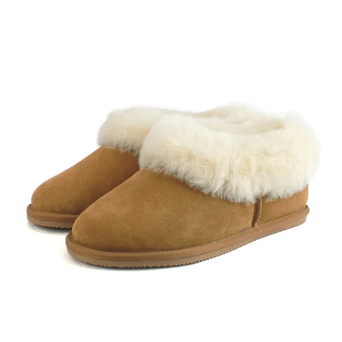 Sheepskin slippers boot style - sheepskin,