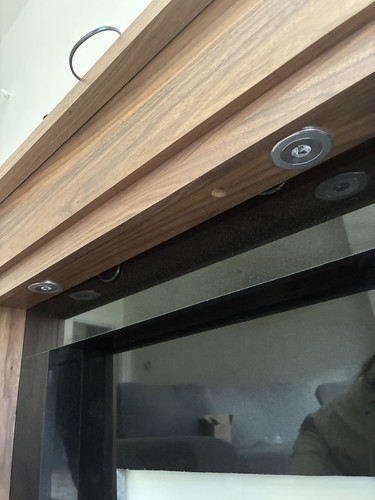 Electric gas fire walnut - fire,