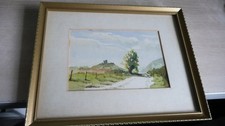 Vintage framed watercolour - framed, by