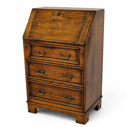 Antique oak bureau - antique, writing