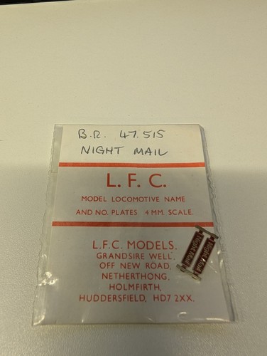 Lfc models 4mm gauge - models, etched