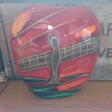 ANITA HARRIS HAND PAINTED ANGEL OFBTHE NORTH VASE 12CM GREAT UNDAMAGED CONDITION