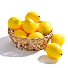 6Pcs Artificial Lemons Simulation Lifelike Small Lemons Fake Fruit