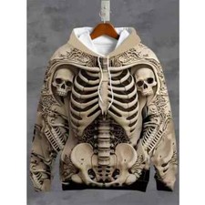 Men's 3d Skeleton Skull Print