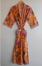 Indian Cotton Robe Long Kimono