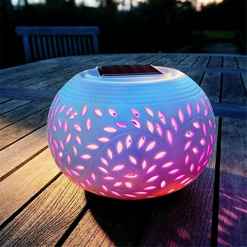 Solar ceramic lantern led - solar,