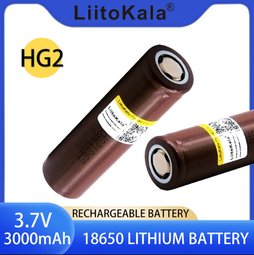 2pcs liitokala 18650 battery - 18650,