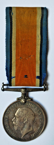 Ww1 silver british war medal - war,