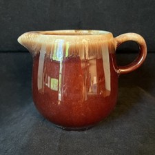 McCoy Pottery Brown Drip Glaze Creamer Syrup Pitcher 4in Tall USA 7020 Vintage